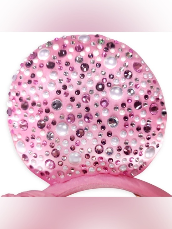 NEW Disney Minnie Mouse Pink Rhinestone Ear Headband Adult BaubleBar main image 6